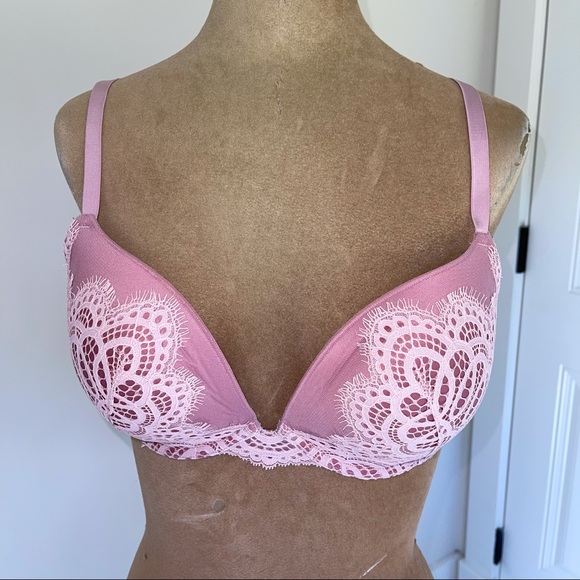 Victorias Secret 34DD Pink Push Up Bra - Picture 1 of 4